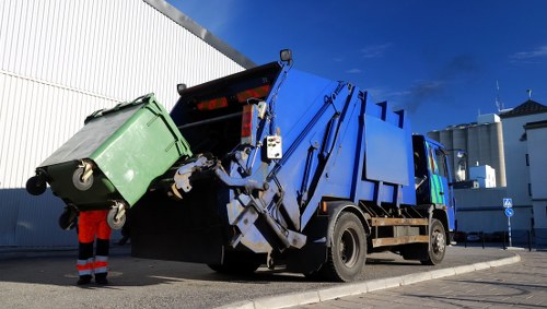 Modern recycling facility for furniture materials